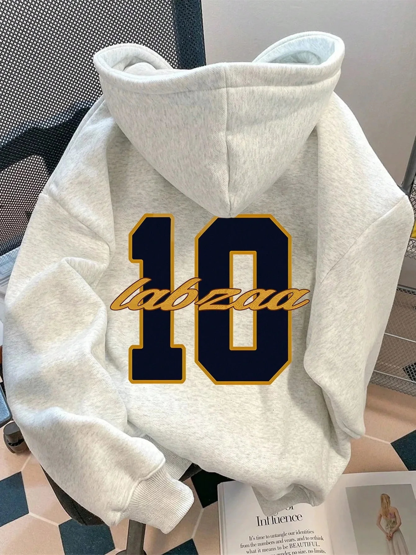 Autumn winter men's and women's kangaroo pocket hooded long sleeved hoodie with multiple prints trendy fashionable hiphop 260922 - view 4