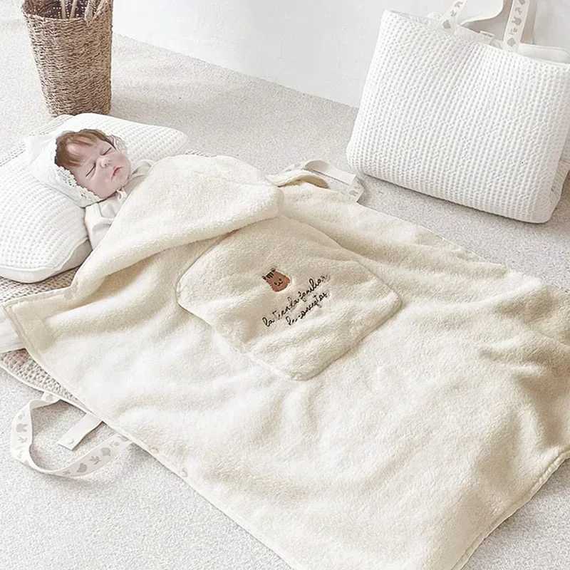 Backpacks Carriers Slings Baby Carrier Baby Carrier Ergonomic Soft Baby Blanket Coral Fleece Quilt Winter Windproof Warm Kids Blankets C2609221 - view 6