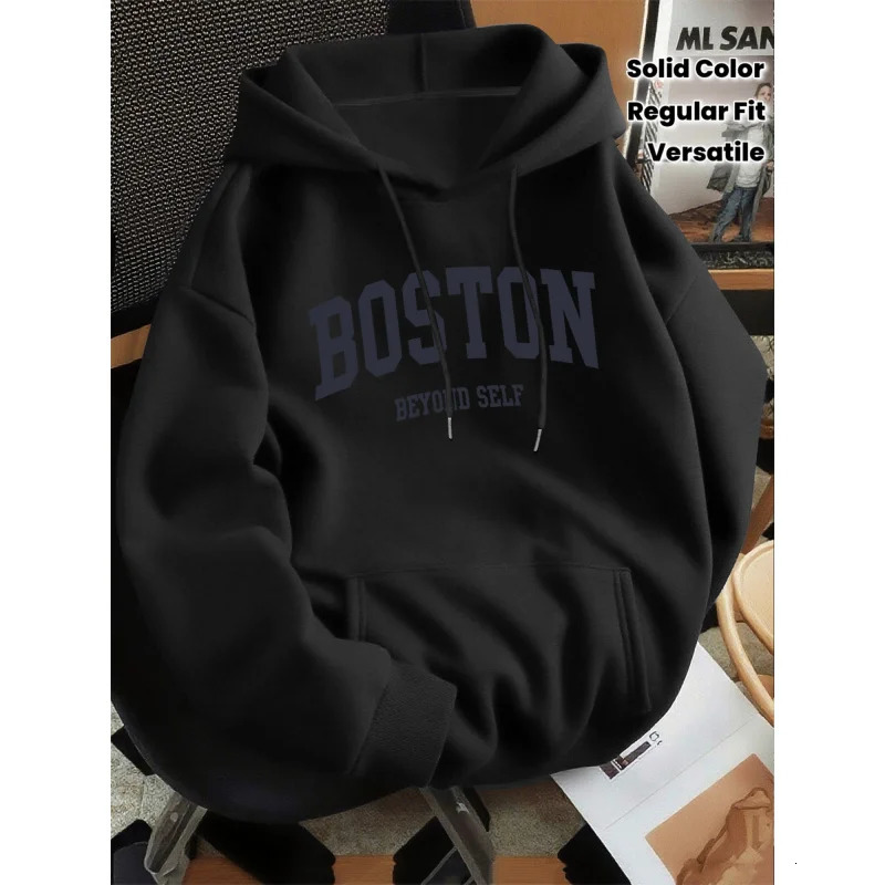 2026 Men's Loose Hoodie Thin Spring Autumn Versatile Casual No Pilling Fade Resistant 260922