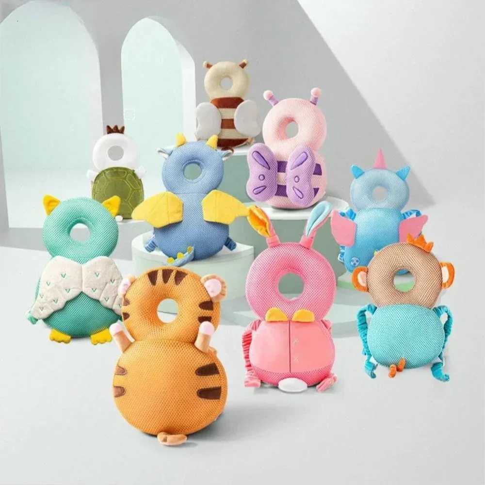Backpacks Carriers Slings Toddler Baby Head Protector Pillow Anti-Fall Safety Cushion Soft Plush Breathable Pad Cartoon Design for Infant Learning To  - view 5