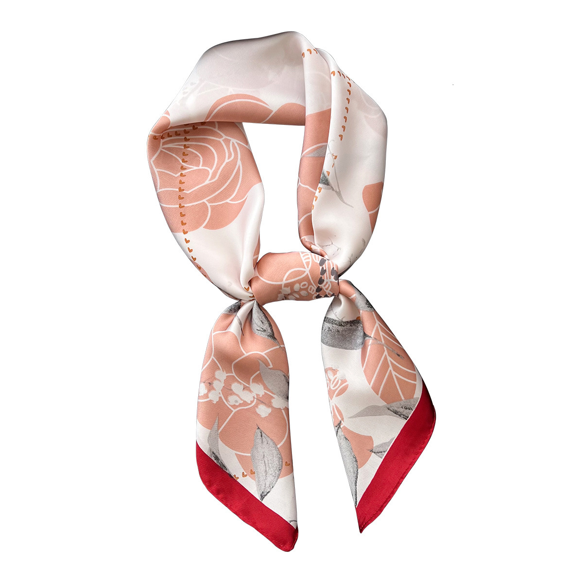 Summer New Printed Imitation Silk Fashion Versatile Windproof Neck Guard Hairband Matching Professional Workwear Small Scarf - view 6