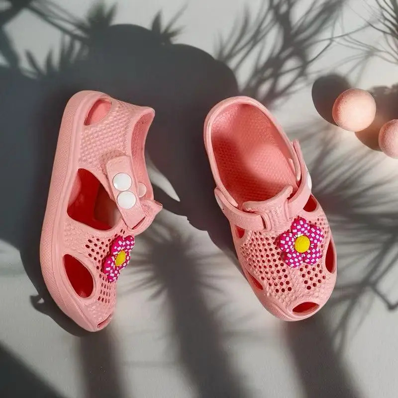 Girls' Floral Toddler Learning Shoes Lightweight Breathable EVA Hole-Patterned Sandals - Cute Versatile Beach Daily Wear Baby 260923 - view 6