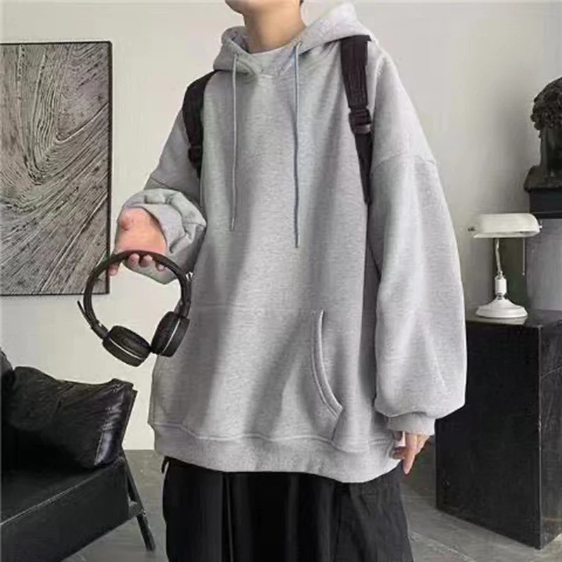 Men And Womens Oversized Sweatshirts Casual Autumn Winter Hoodie Hooded Long Sleeves Loose Pocket Warm Thick Hoodies 260924 - view 6
