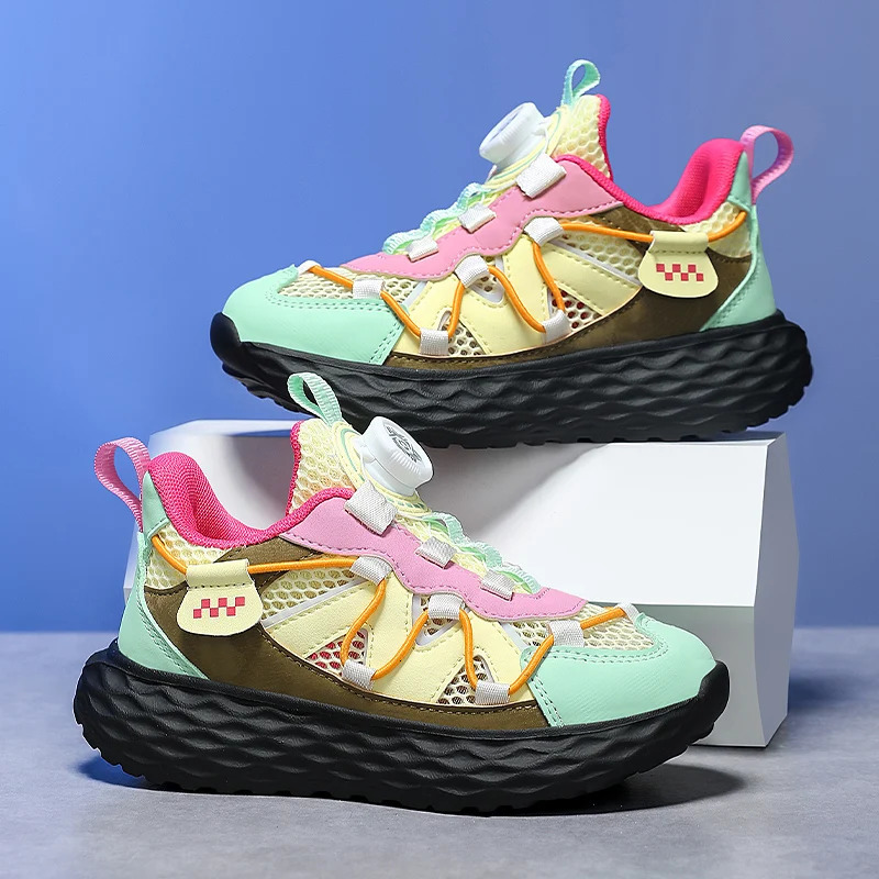 y Girls Chunky Sneaker Kids Sports Shoes Soft Fashion Breathable Mesh Children Casual Sneaker Tennis Sports Shoes for Girl 260922