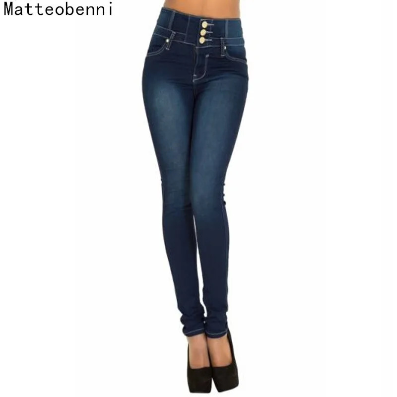 Women Black Jeans Push Up Pencil Denim Pants Ladies Vintage High Waist Casual Stretch Skinny Mom Jean Slim Femme 260922 - view 3