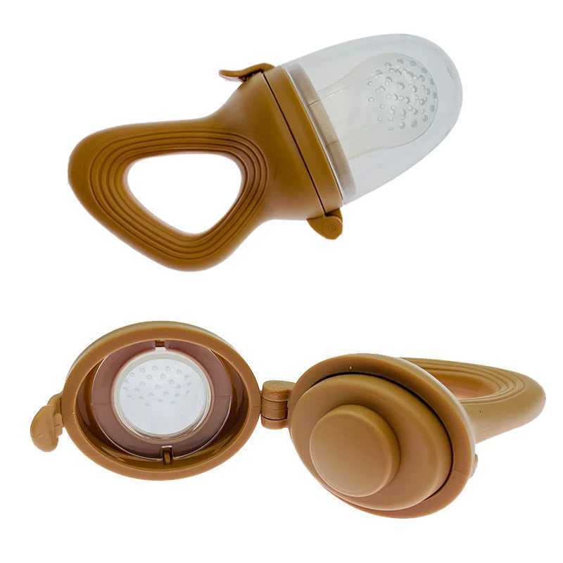 Feeding Other Baby Silicone Baby Fruit Feeder Baby Pacifier Food Vegetable Supplement Soother Infant Nibber Teether with Cover Baby Feeding Items C260 - view 4