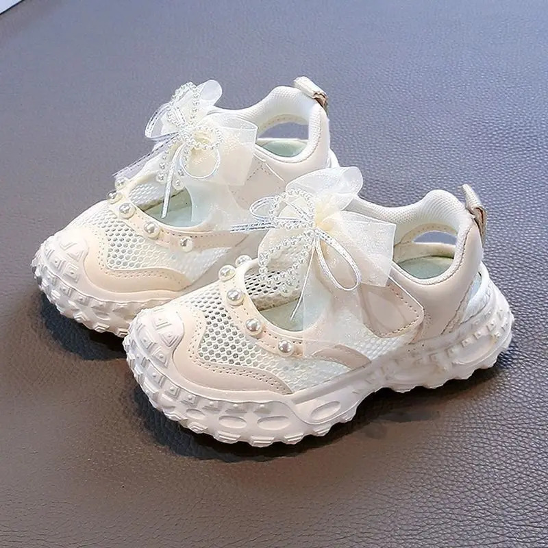 Girls' princess sandals summer 2026 children's Baotou foreign pearl single mesh shoes for children mesh sneakers 260923 - view 5