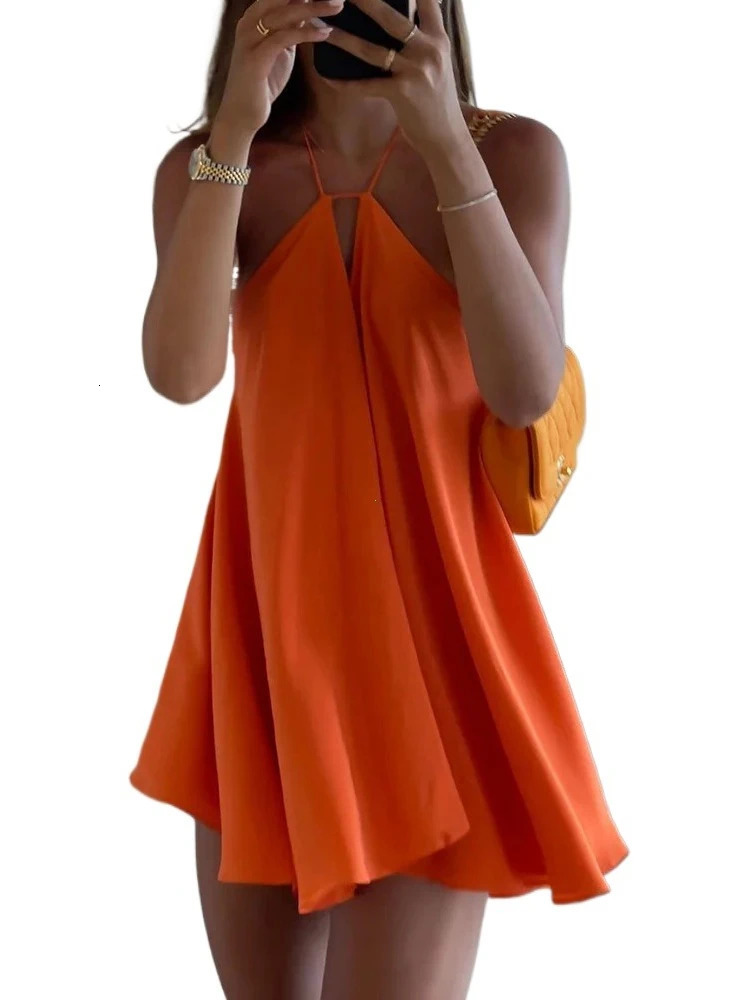 Sexy Party Off Shoulder Dresses Women's Elegant Sleeveless Hollow Out Beach Dress Backless High Street Lady Summer Vestidos 260922 - view 7