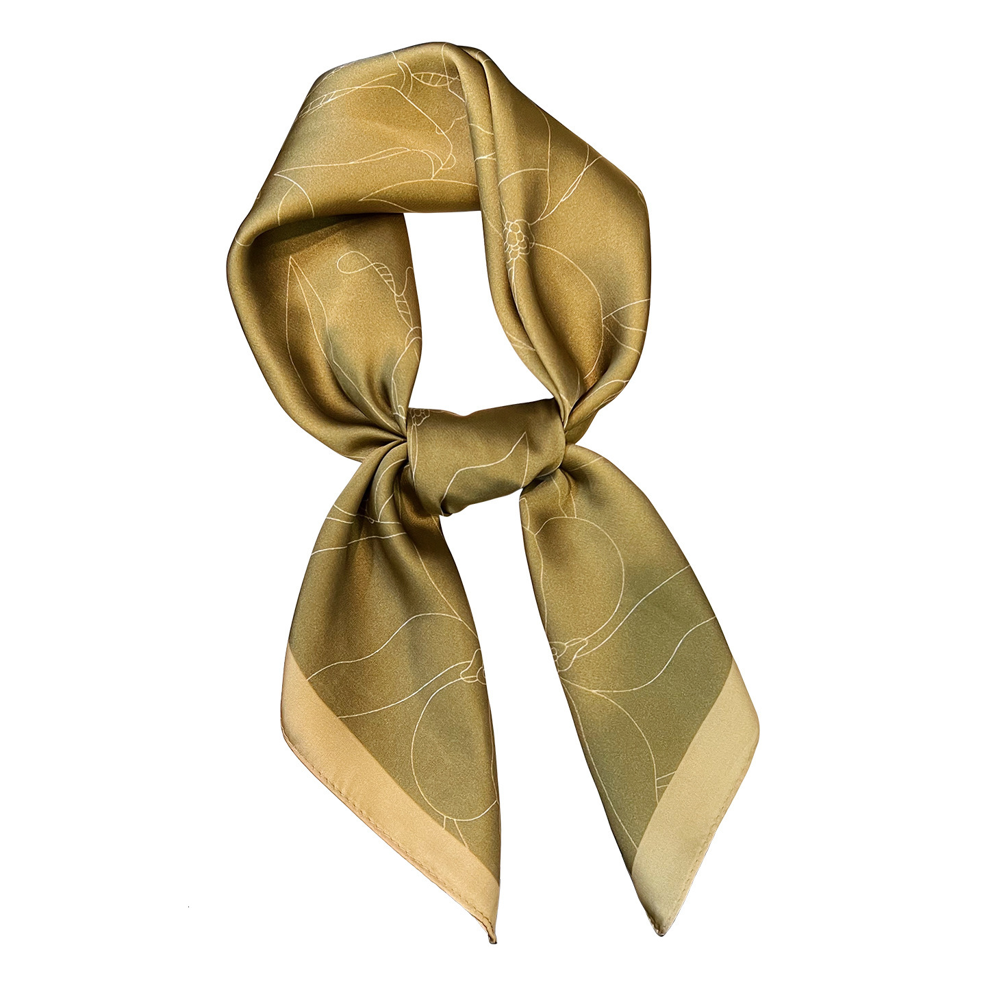 Small square women's suitable for spring, autumn, and summer, can be paired with shirts, decorative neck scarf, versatile, protects the neck, thi - view 6