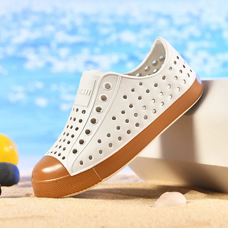 Summer Kids Beach Sandals Boys Cave Girls Garden Clogs EVA Lightweight Shoes Sports Water Shoes Unisex Slip-On Children Sandals 260923 - view 3