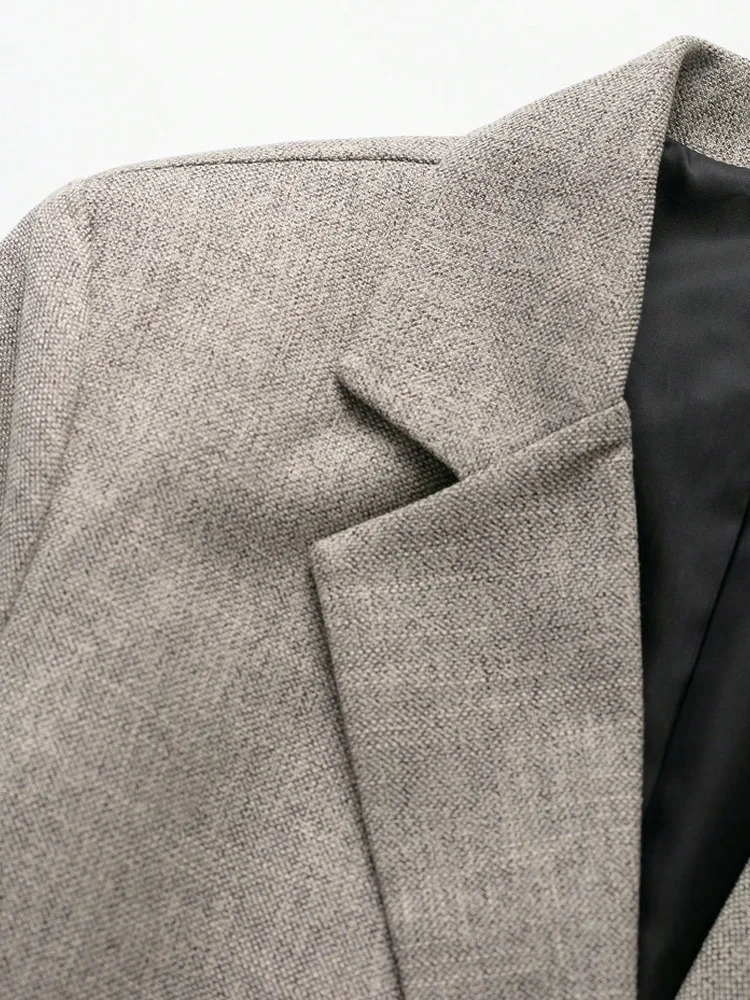 Women's Long Sleeve Blazer Coat Fashion Office Wear with Flap Pockets Casual Chic Outerwear Top 260924 - view 4