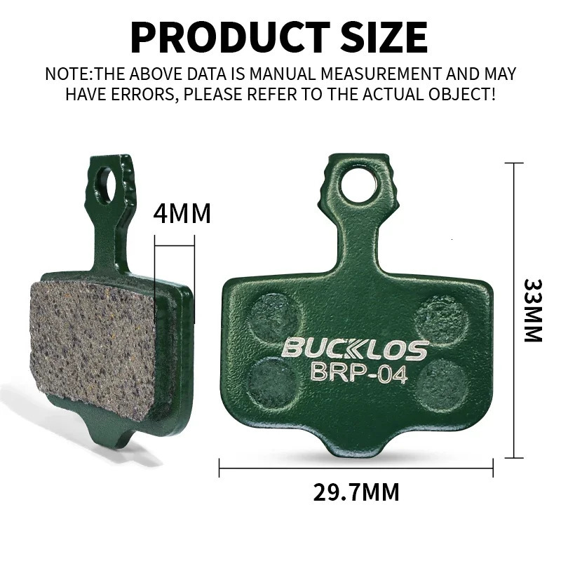 BUCKLOS Ceramic Hydarulic Disc Brake Pads For SRAM AVID 12810Pair MTB Pad Wearresistant 260923 - view 4