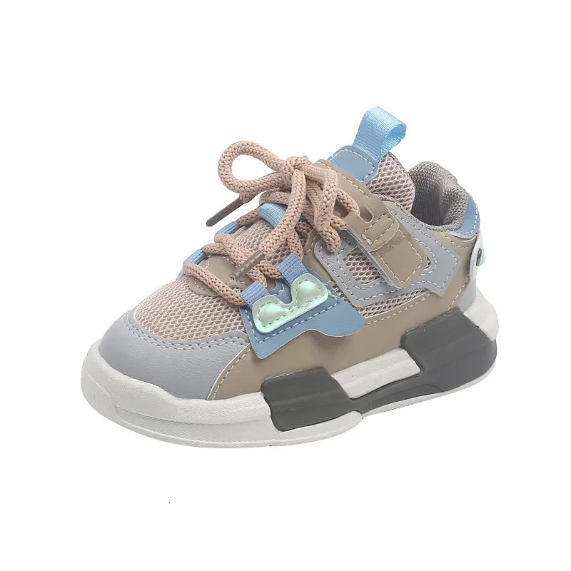 2026 Children Fresh Mesh Shoes Pink Girls Sneakers Spring Fashion Kids Shoes Gray Boys Casual Flat Heel Shoes Student F01221 260922 - view 7