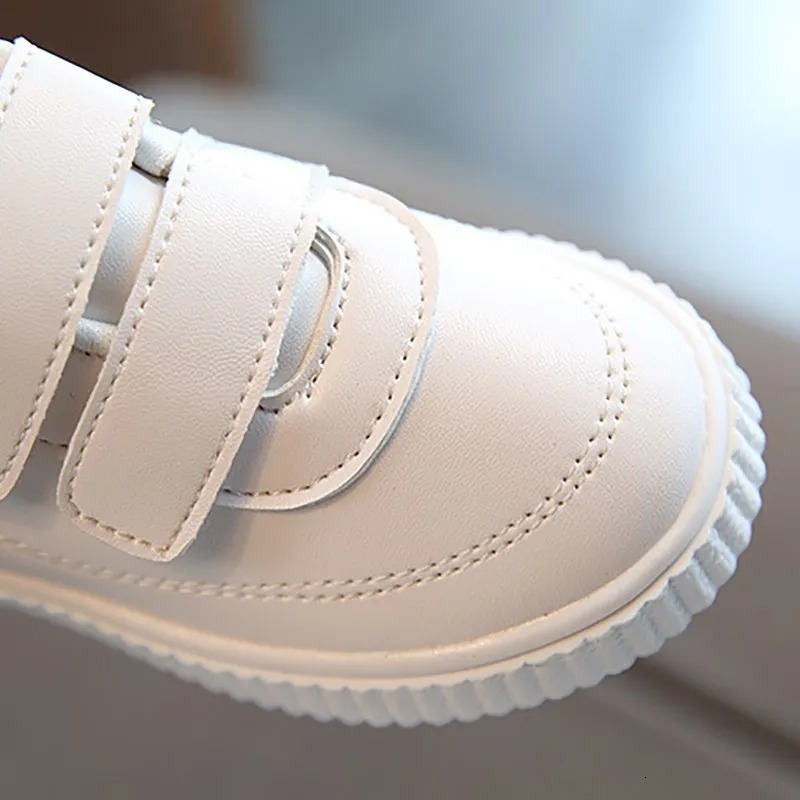 Kids Sneakers Girls Trainers Boys Shoes Children Leather Shoes White Black School Running Shoes Pink Sports Shoes Flexible Sole 260920 - view 6