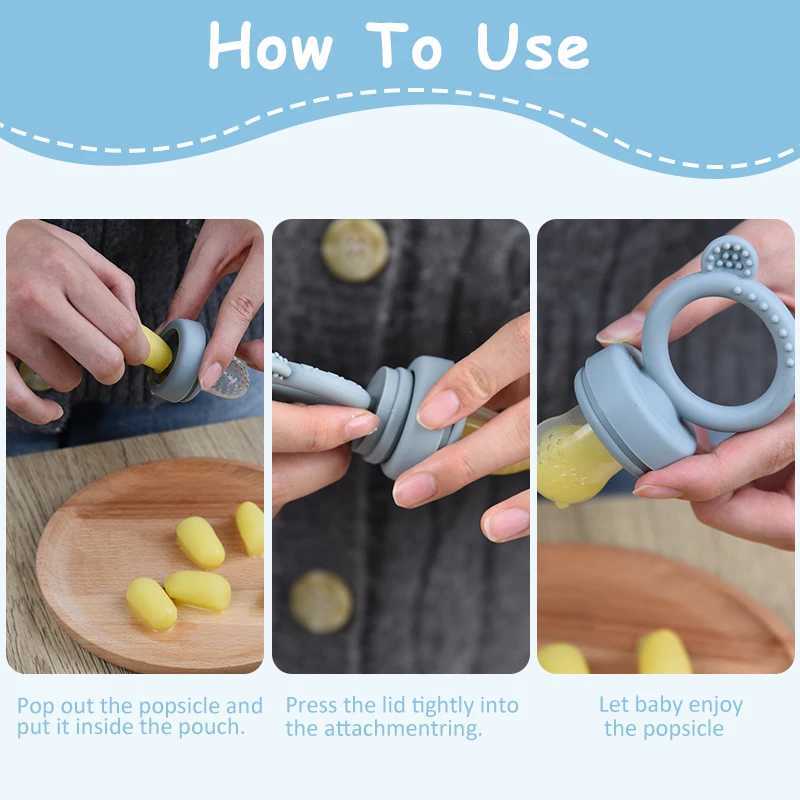 Feeding Other Baby Silicone Bear Shaped Baby Fruit Feeder Fresh Fruit Food Nipple Pacifier - Fun And Healthy Feeding for Babies C2609231 - view 6