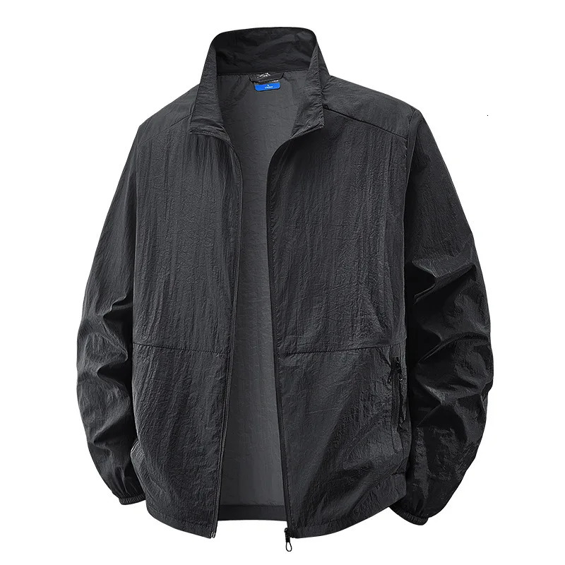 Men's Sun Protection Jacket Windbreaker Spring Summer Outdoor UV Jacket Loose Stand Collar Oversized Sunscreen Coat Fishing 260923 - view 5