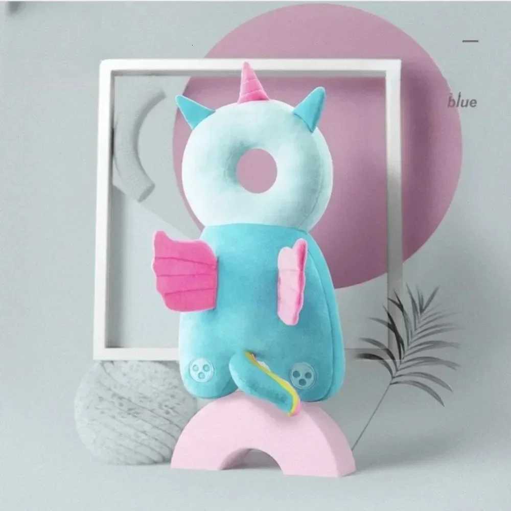 Backpacks Carriers Slings Toddler Baby Head Protector Pillow Anti-Fall Safety Cushion Soft Plush Breathable Pad Cartoon Design for Infant Learning To  - view 3