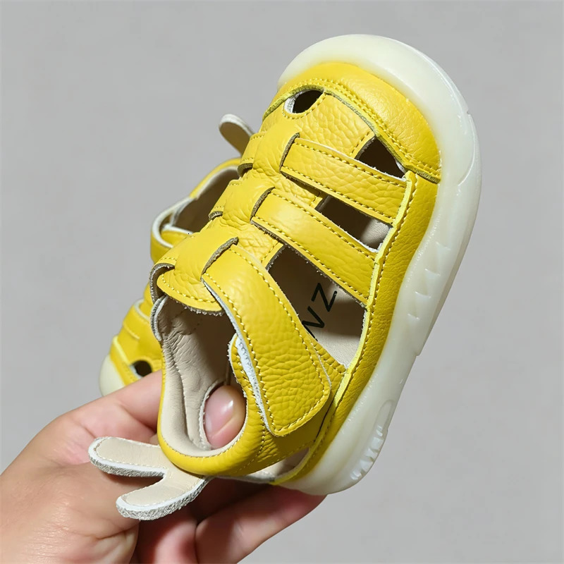 Baby Girls Boys Genuine Leather Sandals Summer Infant Toddler Shoes Soft Sole Non-slip Kids Casual Shoes Children Beach Sandals 260923 - view 7