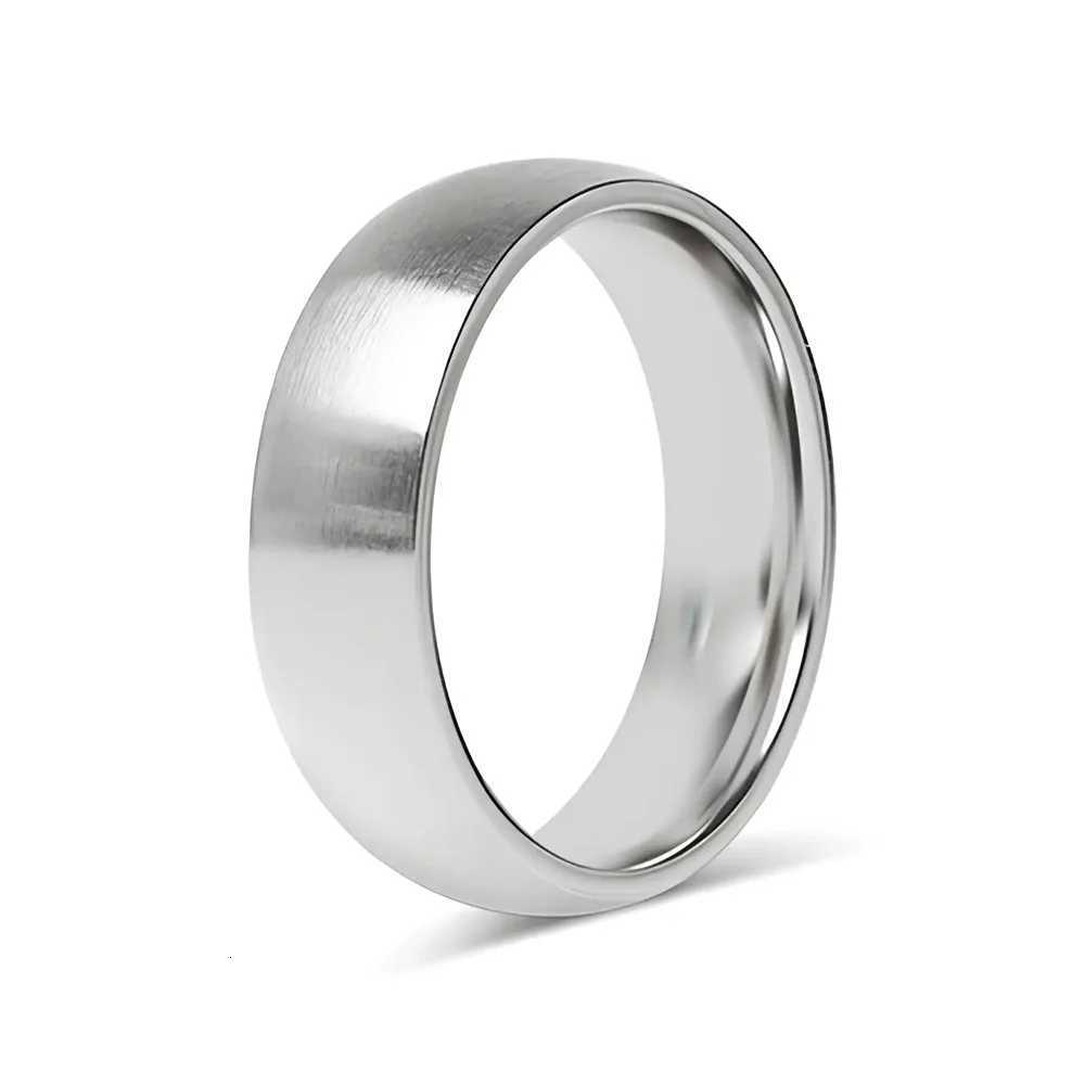 Rings Surgical 316L Stainless Band Steel Brushed Band Rings Industrial Wedding Jewelry for Men Women Biker Stackable Rings Accessories N260924