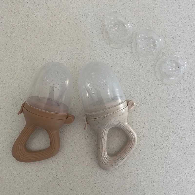 Feeding Other Baby Silicone Baby Fruit Feeder Baby Pacifier Food Vegetable Supplement Soother Infant Nibber Teether with Cover Baby Feeding Items C260 - view 5