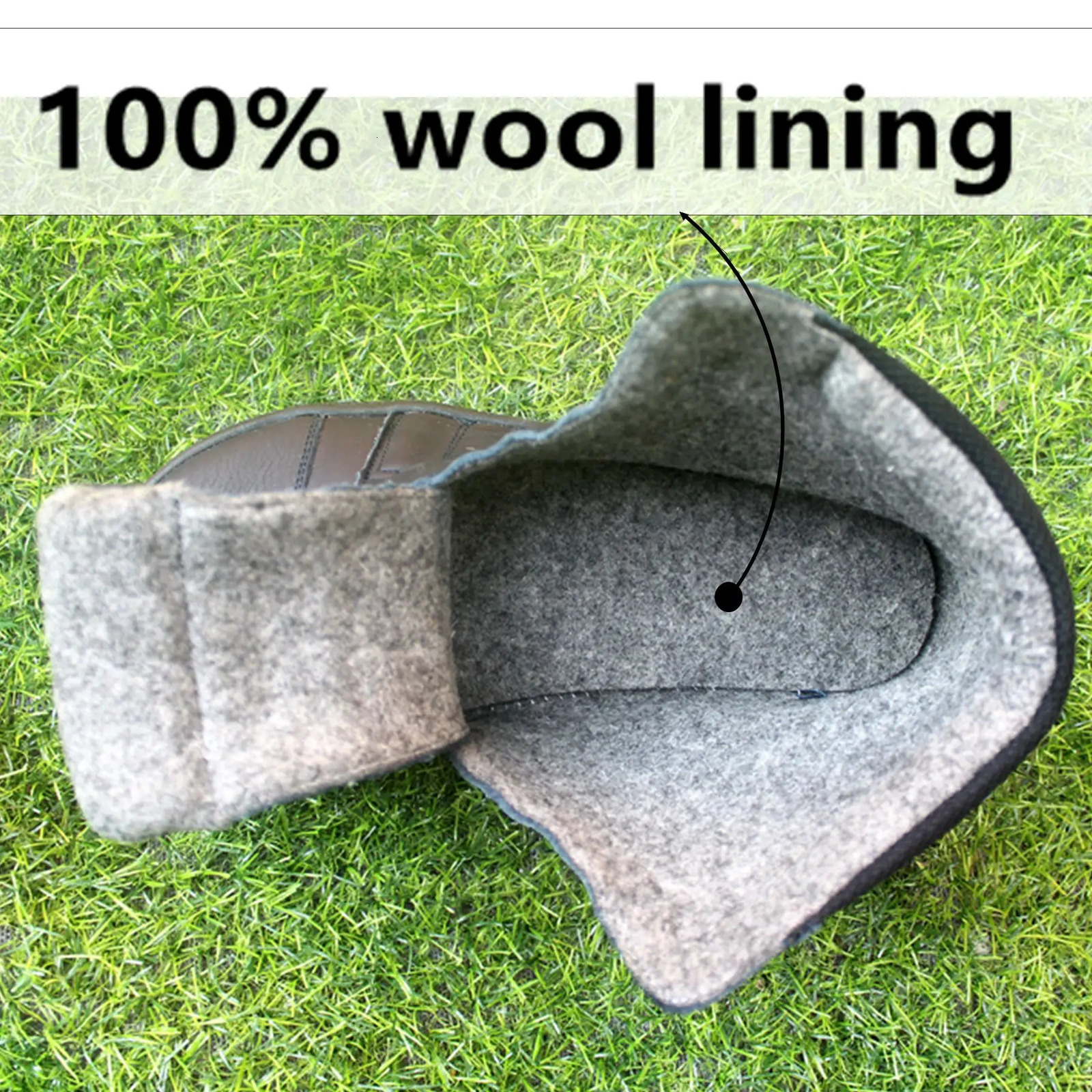 Barefoot Leather Boots With Wool Linning Inside For Women man Zero Drop Wider Toes Box 260922 - view 6