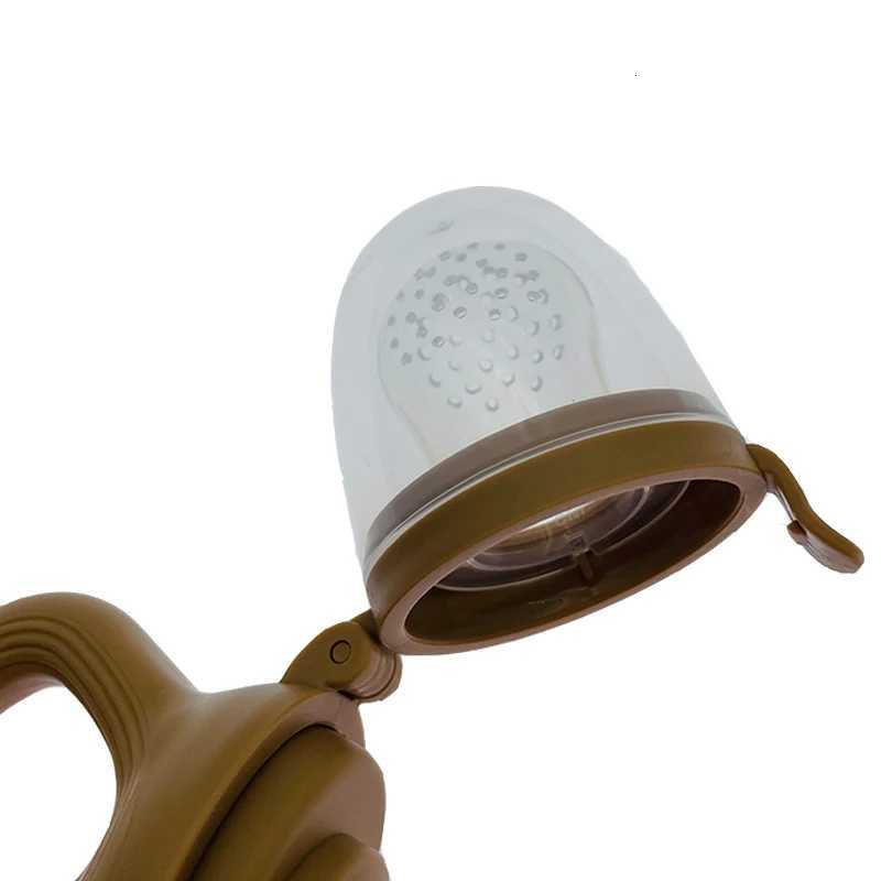 Feeding Other Baby Silicone Baby Fruit Feeder Baby Pacifier Food Vegetable Supplement Soother Infant Nibber Teether with Cover Baby Feeding Items C260 - view 3