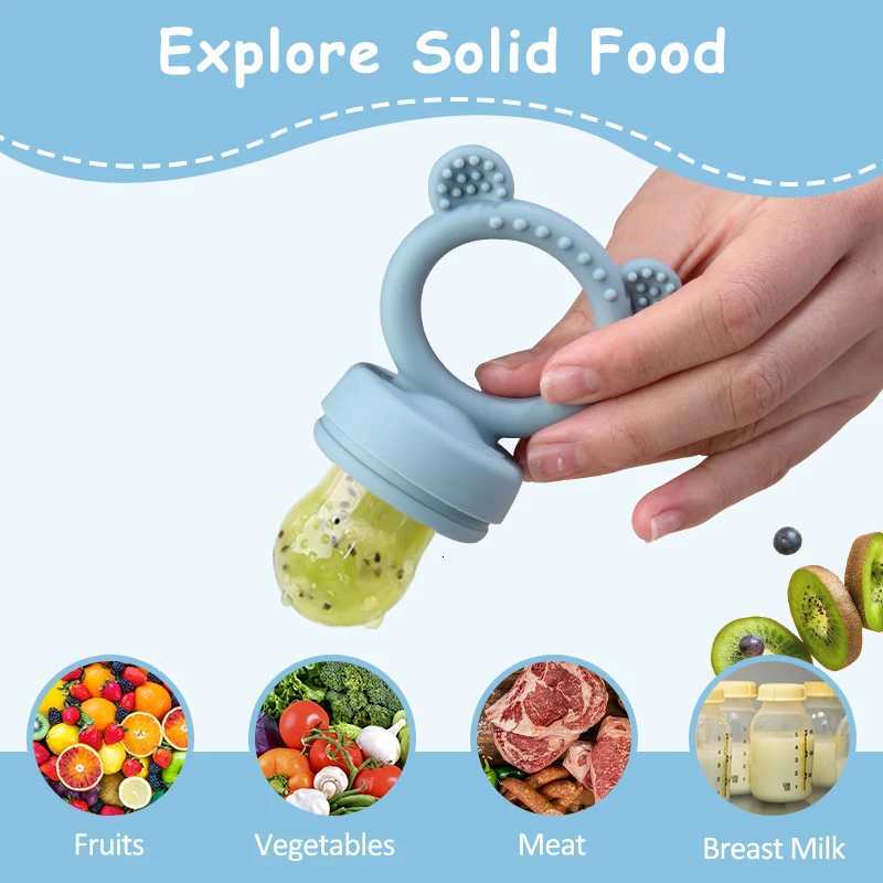 Feeding Other Baby Silicone Bear Shaped Baby Fruit Feeder Fresh Fruit Food Nipple Pacifier - Fun And Healthy Feeding for Babies C2609231 - view 4