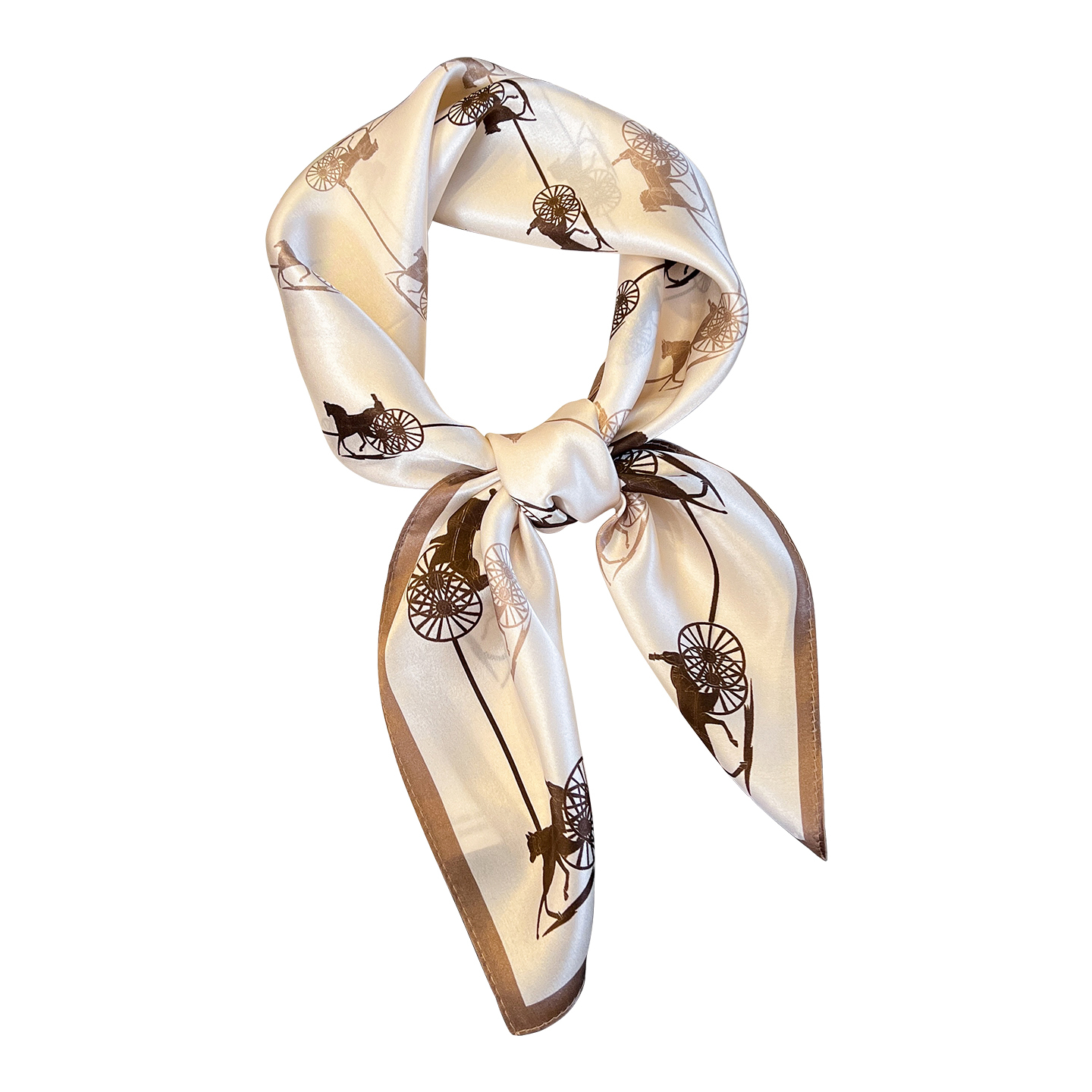 100% mulberry silk square women's ethnic style, featuring horse-drawn carriage print, 70% silk, high-quality scarf, shawl, perfect as a gift - view 6