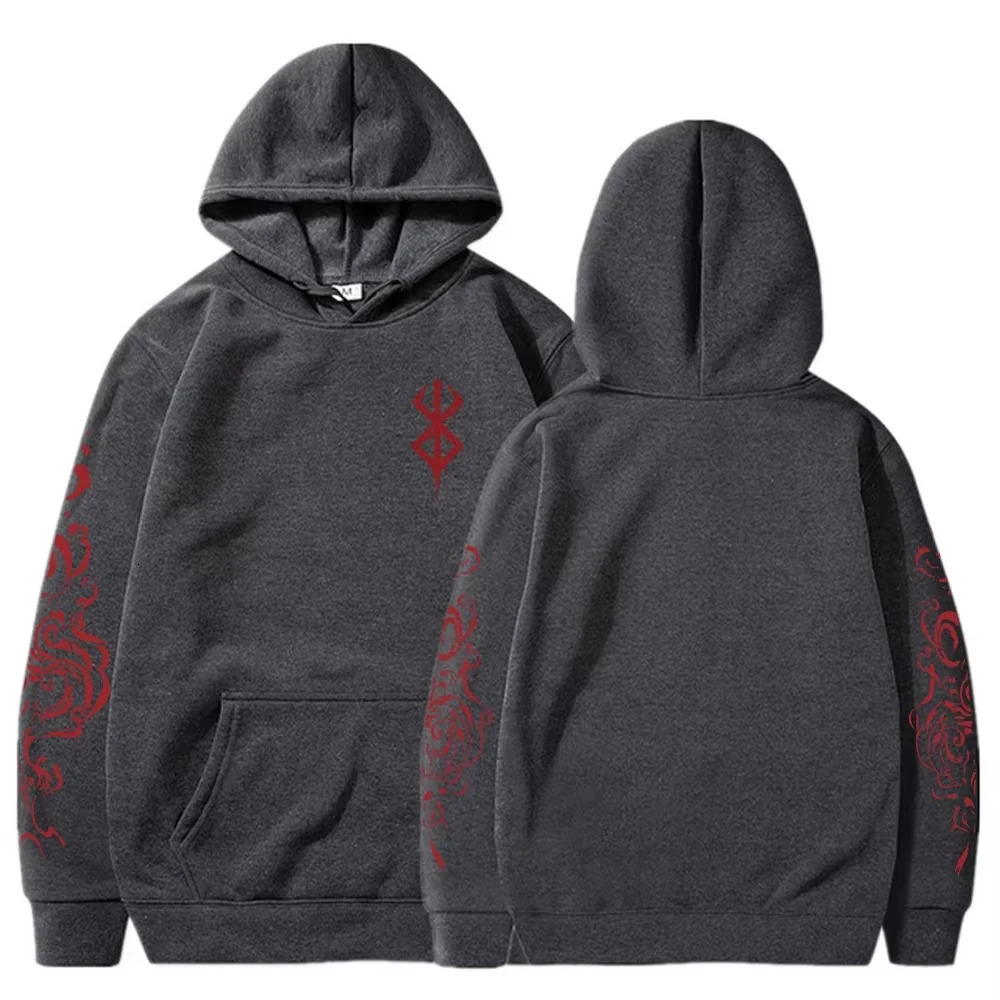 Anime Berserk Acid Hoodies Printed Men Women Fashion Long Sleeve Harajuku Goth Clothing Aesthetic Streetwear Sweater Oversized 260922 - view 6