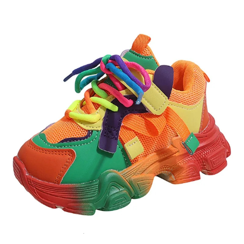 2026 Spring Children Shoes Colorful Fashion Breathable Kids Outdoor Tennis Soft Sole Sport Shoes Fashion Girls Boys Sneakers 260922 - view 7