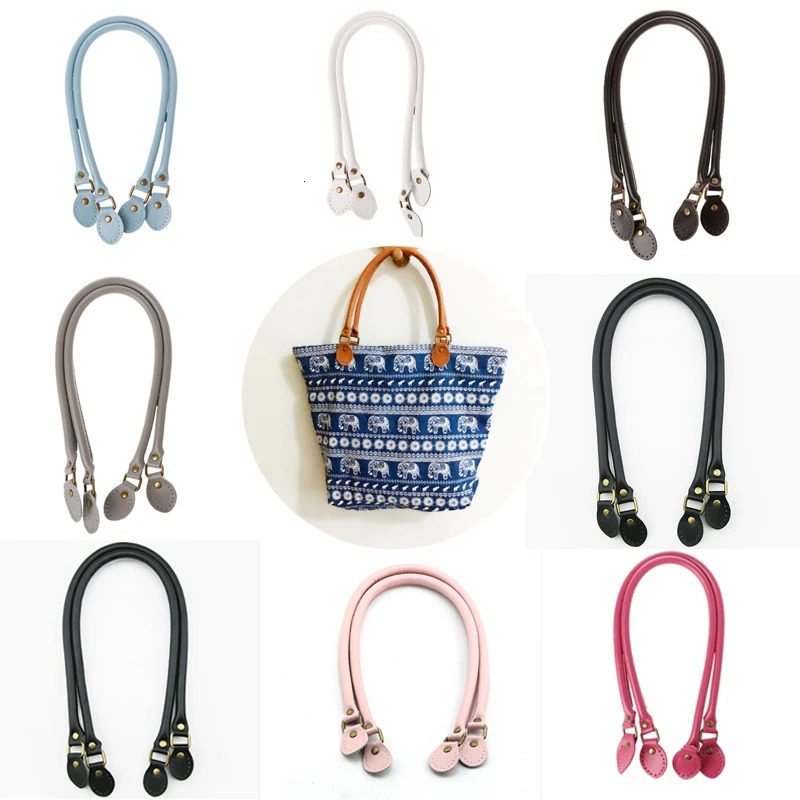 2PCS Bag Strap Genuine Leather DIY Handmade Handles for Crossbody Replacement Shoulder Handbag Wallet Handle 40cm 260920