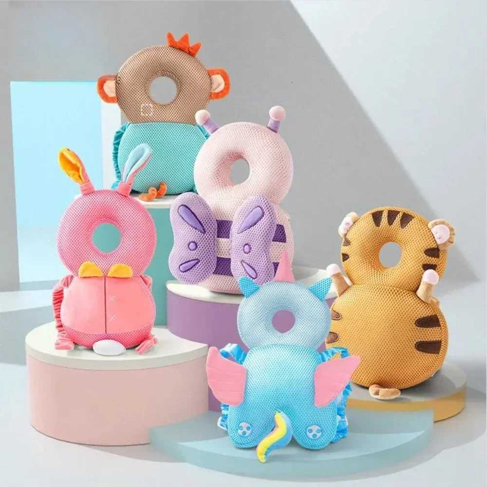 Backpacks Carriers Slings Toddler Baby Head Protector Pillow Anti-Fall Safety Cushion Soft Plush Breathable Pad Cartoon Design for Infant Learning To  - view 6