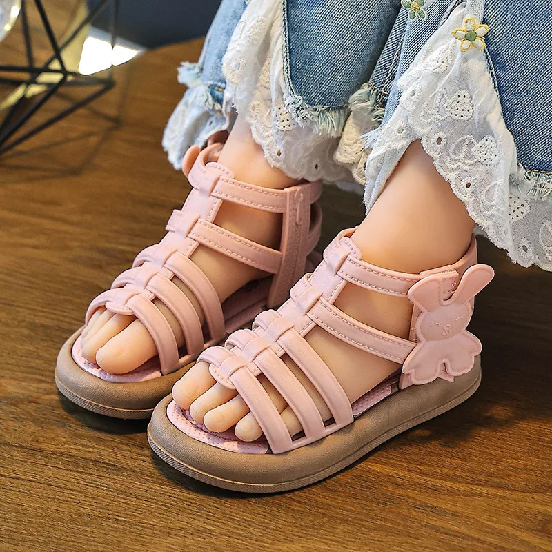 1-10Y Baby Girls Sandals Summer Children's Cool Fashion Princess Cute Versatile Shoes for Students Flat Sandal Casual Shoe 260923 - view 5