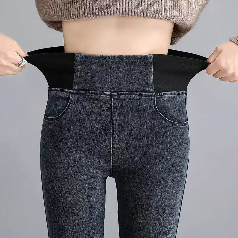 PTKPCC Elastic Waist Skinny Jeans Women Spring Slim Stretch Denim Pants Vintage Pencil Vaqueros Mom Pantalones De Mujer 260922 - view 3