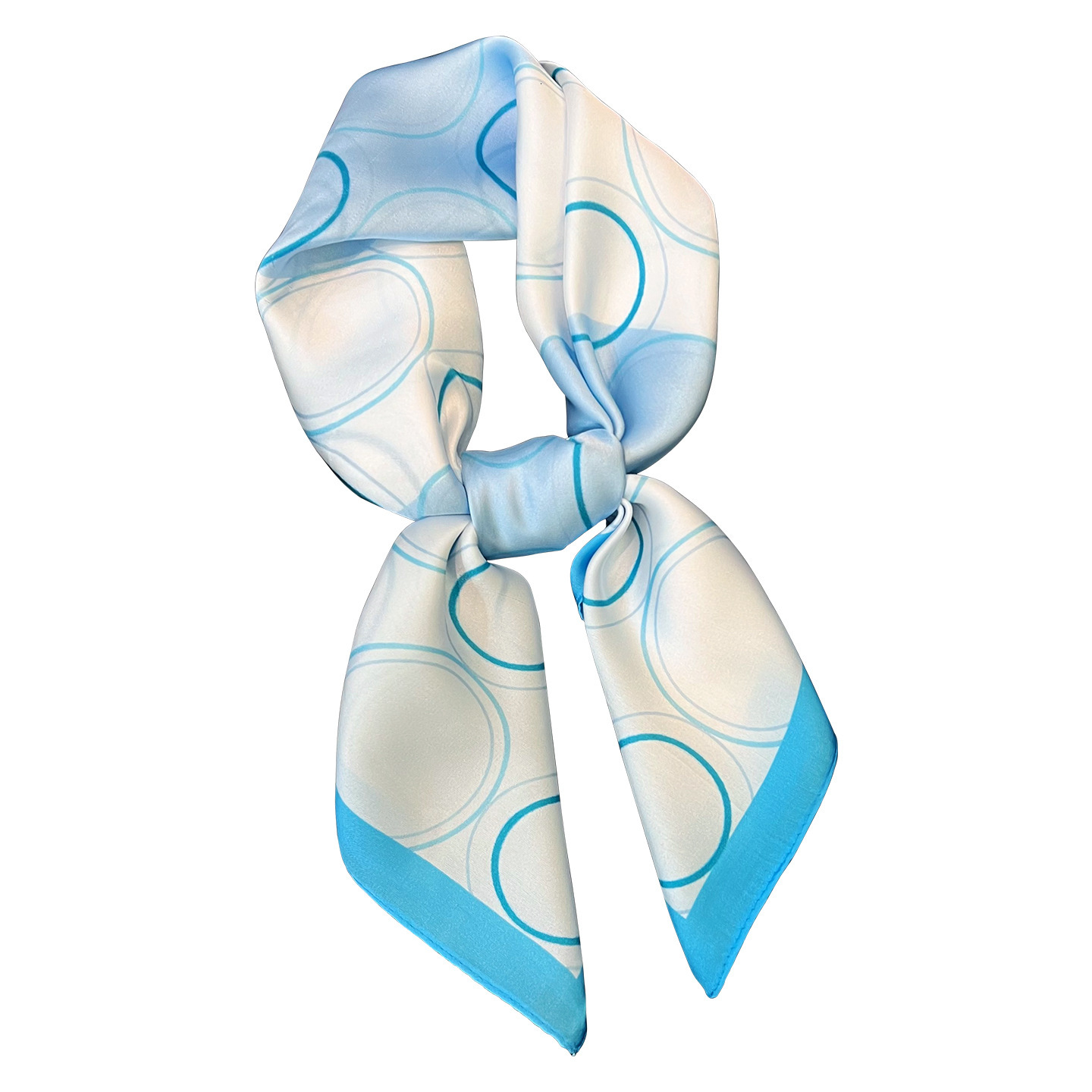 2026 new Korean-style geometric pattern small square women's spring/summer decorative scarf, versatile neck wrap - view 6