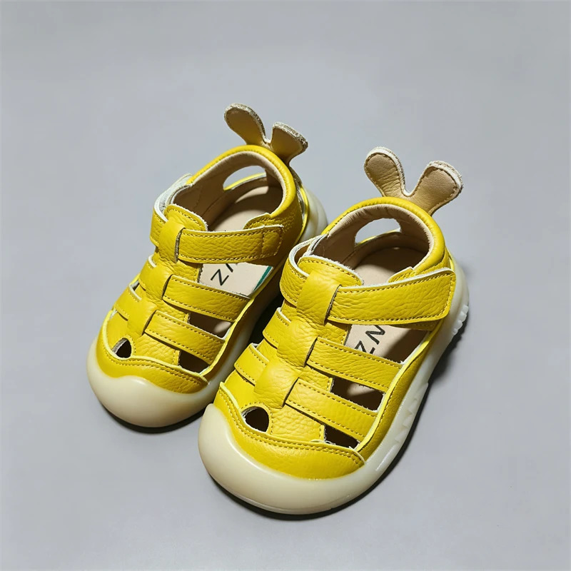 Baby Girls Boys Genuine Leather Sandals Summer Infant Toddler Shoes Soft Sole Non-slip Kids Casual Shoes Children Beach Sandals 260923 - view 5