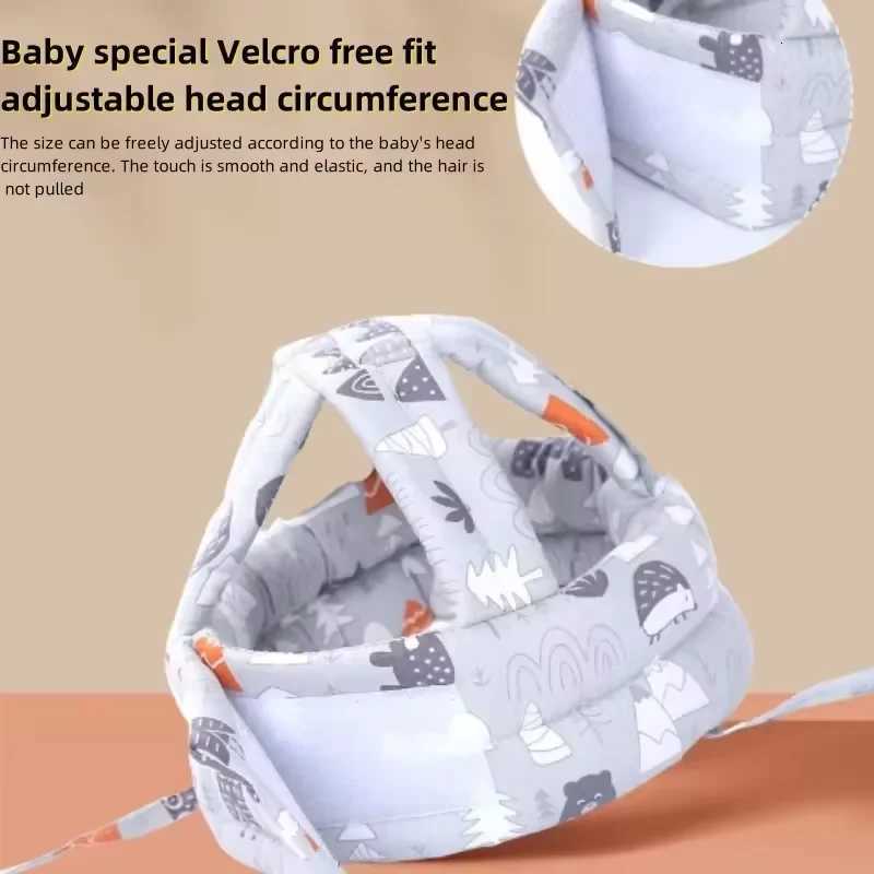Slings Backpacks Carriers Baby Head Protection Hat for Learning To Walk Breathable Washable Toddler Safety Helmet Anti Fall Impact Soft Cap Baby Pillo - view 6