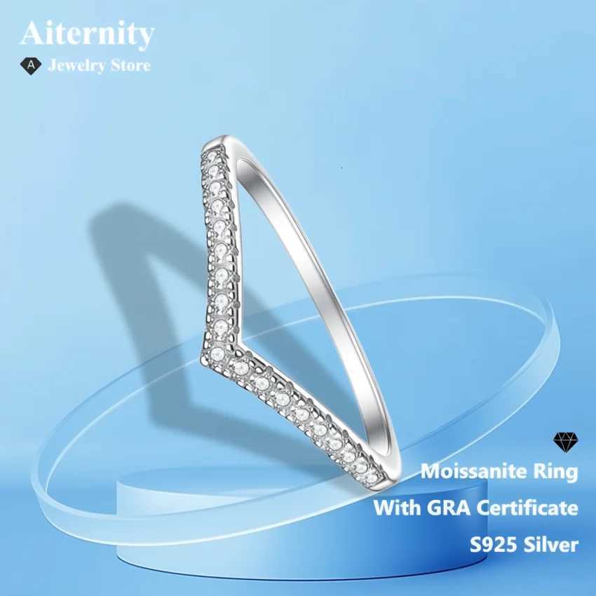Moissanite Band Rings D VVS1 Ring 925 Sterling Sliver With GRA Certificate Eternity Band Wedding Engagement Rings For Women And Men N260924 - view 6