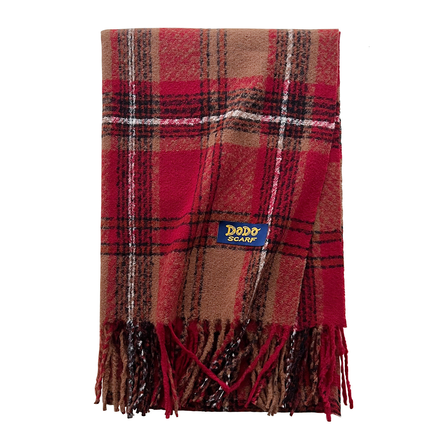 New Classic British Style for Women Imitation Cashmere Shawl Autumn Winter Warm Fashion Commuting Tassel Neck Scarf - view 6