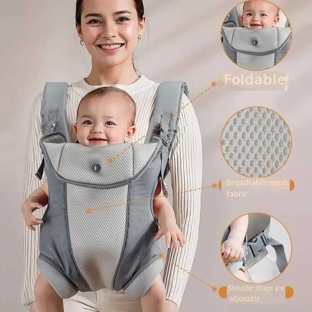Backpacks Carriers Slings Ergonomic Newborn Kangaroo Wrap 4-In-1 Easily Adjustable Front Facing Baby Carrier Breathable Hipseat Waist Belt C2609221 - view 4