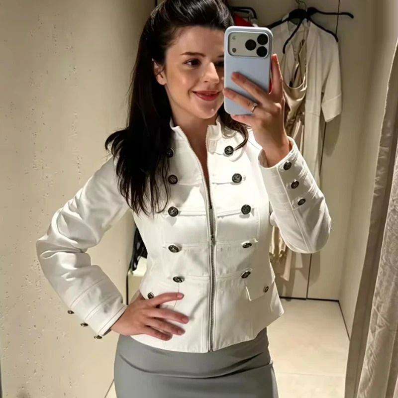Womens Jackets 2026 Fashion Retro Napoleon Style Slim Autumn Warm Jackets Womens Chic Street Travel Holiday Coats 260924 - view 4