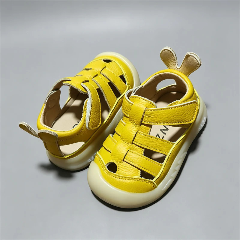 Baby Girls Boys Genuine Leather Sandals Summer Infant Toddler Shoes Soft Sole Non-slip Kids Casual Shoes Children Beach Sandals 260923 - view 6