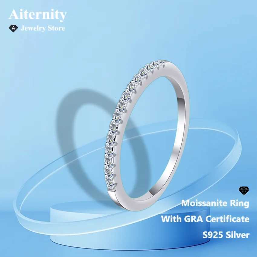 Moissanite Band Rings D VVS1 Ring 925 Sterling Sliver With GRA Certificate Eternity Band Wedding Engagement Rings For Women And Men N260924 - view 4