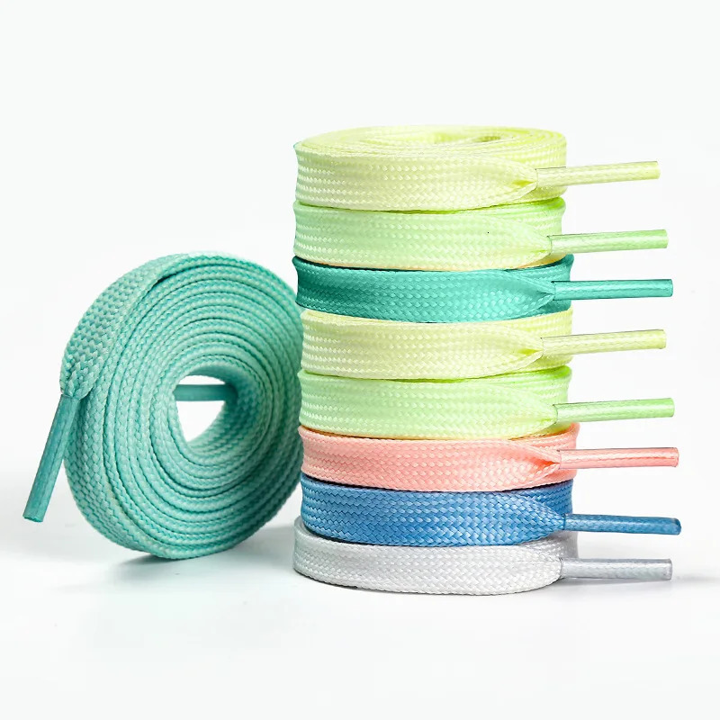 1Pair 120cm Luminous Shoelaces Flat Laces Fashion Sneakers Elastin Shoe Laces Color Fluorescent Shoestrings Shoe Accessories 260924 - view 4