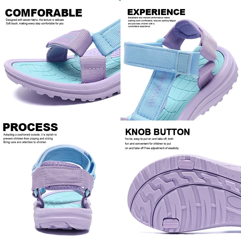Children's Sandals Boys Girls Breathable Summer Sport for Outdoor Beach Shoes Open-Toe Comfortable Walking Sandalies Size30-38 260923 - view 7