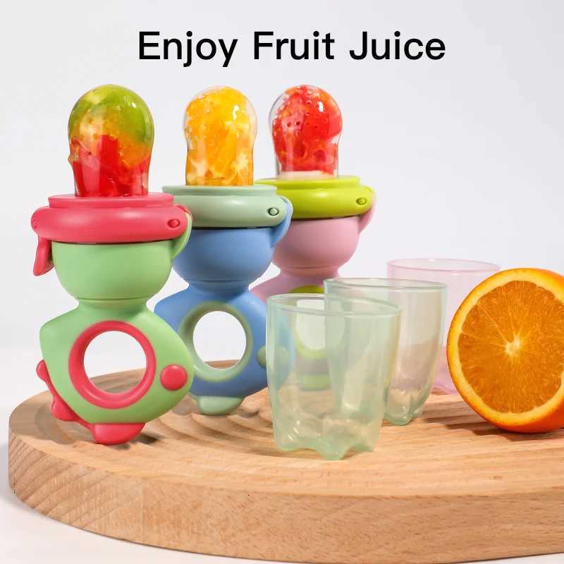 Feeding Other Baby Rotating Push-type Food Grade Silicone Fruit and Vegetable Feeder For Infants Baby Dinosaur Shape Toddlers Supplementary Food F C26 - view 3