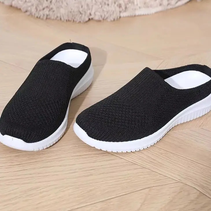 Women's Summer Shoes Plus Size Casual Single Ladies Shoes Soft Sole Cover Half Slippers Sale Shoes with 260918 - view 4