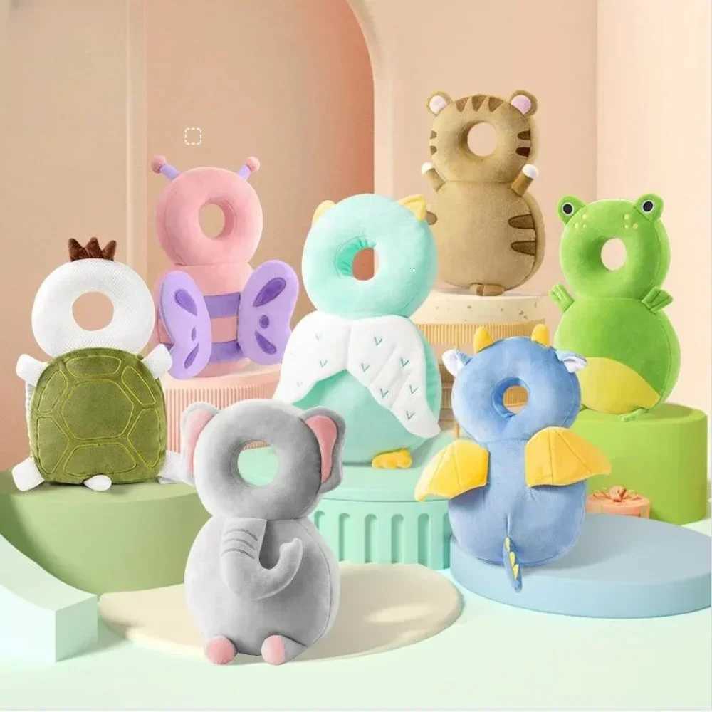 Backpacks Carriers Slings Toddler Baby Head Protector Pillow Anti-Fall Safety Cushion Soft Plush Breathable Pad Cartoon Design for Infant Learning To  - view 4