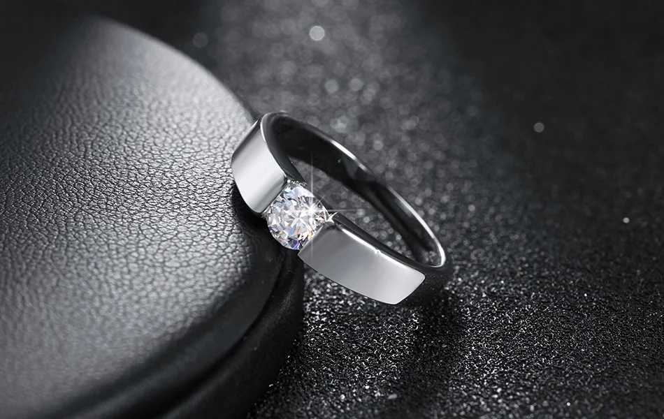 Sterling Band Rings Charm 925 Silver Rings For Women Shining crystal size 7/8/9/10 Fashion Party Gifts engagement wedding Jewelry N260924 - view 4