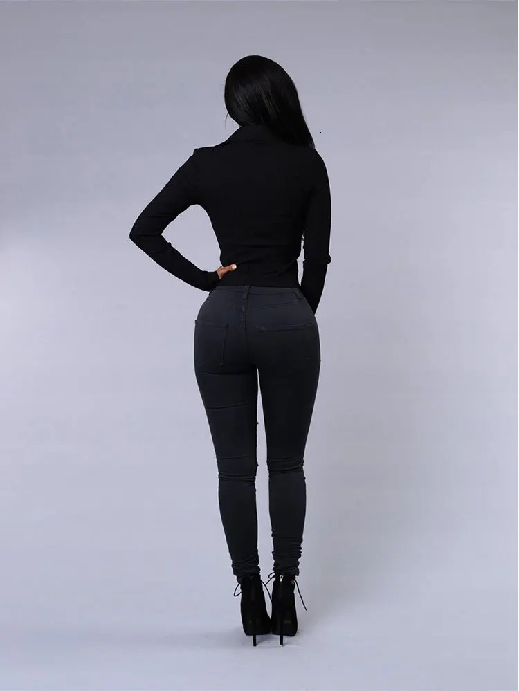 ripped jeans for women sexy skinny denim jeans fashion street casual pencil pants female spring and summer clothing 260922 - view 4